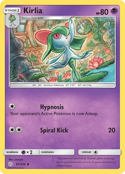 Kirlia - Eclipse Cósmico - ilustração de sowsow