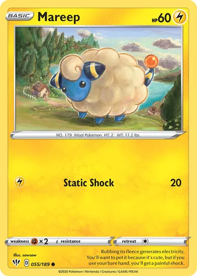 Mareep - Escuridão Incandescente - ilustração de sowsow