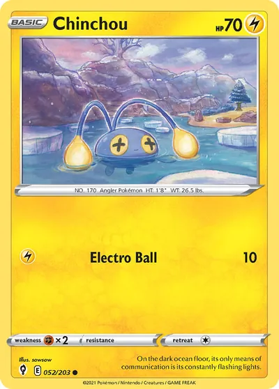 Chinchou - Céus em Evolução - ilustração de sowsow