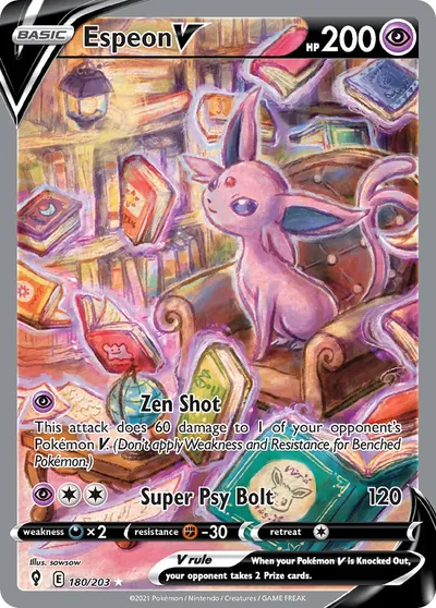 Espeon-V - Céus em Evolução - ilustração de sowsow