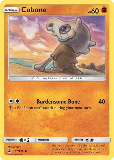 Cubone - Luz Proibida - ilustração de sowsow