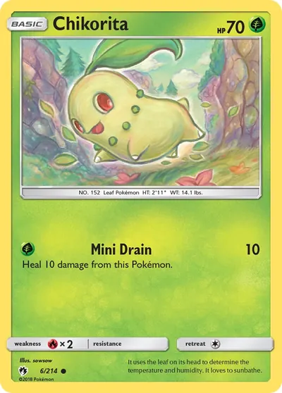 Chikorita - Trovões Perdidos - ilustração de sowsow