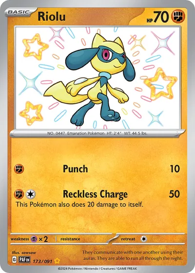 Riolu - Destinos de Paldea - ilustração de sowsow