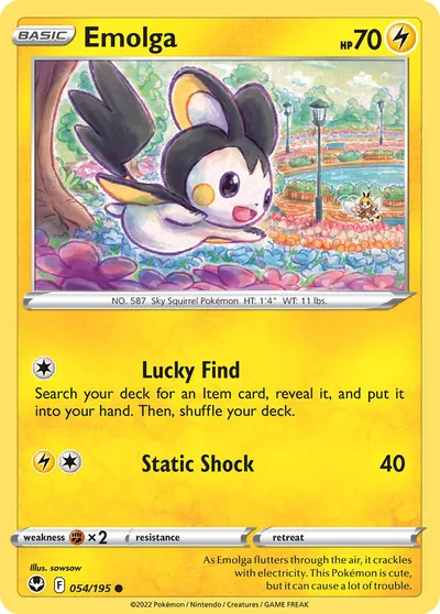 Emolga - Tempestade Prateada - ilustração de sowsow