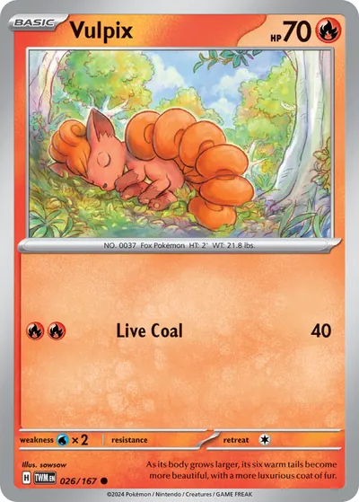 Vulpix - Máscara do Crepúsculo - ilustração de sowsow