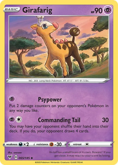 Girafarig - Voltagem Vívida - ilustração de sowsow