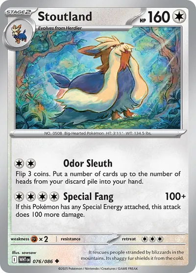Stoutland - Fogo Branco - ilustração de sowsow