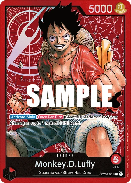 Monkey.D.Luffy ST01-001 One Piece Card Game ST-01