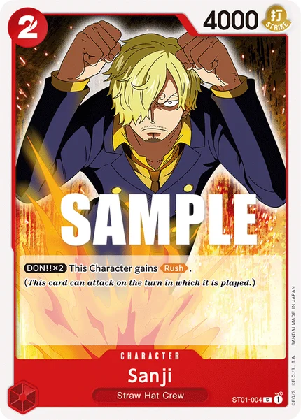 Sanji ST01-004 One Piece Card Game ST-01