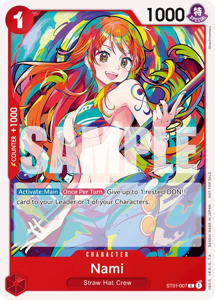 Nami ST01-007_p4 One Piece Card Game Promo