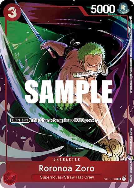 Roronoa Zoro ST01-013_p2 One Piece Card Game Promo