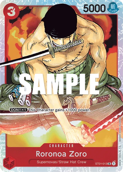 Roronoa Zoro ST01-013 One Piece Card Game ST-01