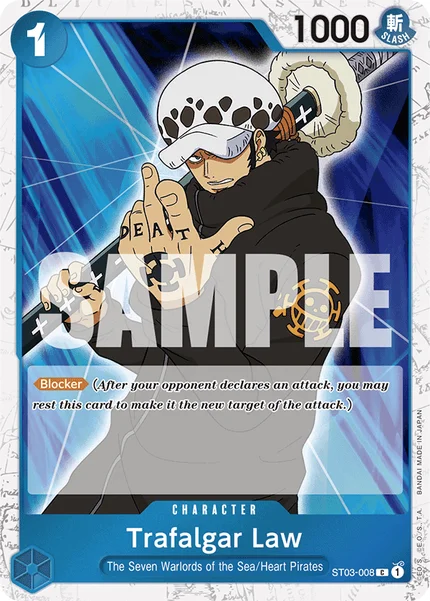 Trafalgar Law ST03-008_p6 One Piece Card Game PRB-01