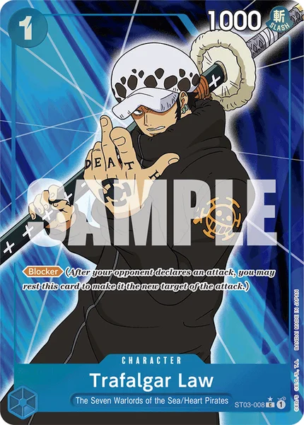 Trafalgar Law ST03-008_p7 One Piece Card Game PRB-01
