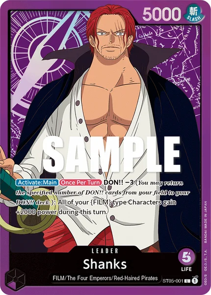 Shanks ST05-001 One Piece Card Game ST-05