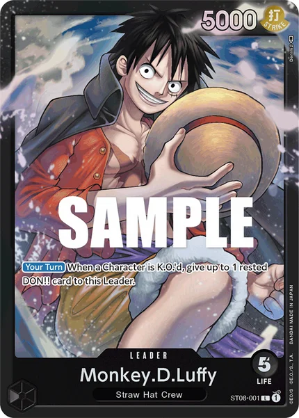 Monkey.D.Luffy ST08-001 One Piece Card Game ST-08