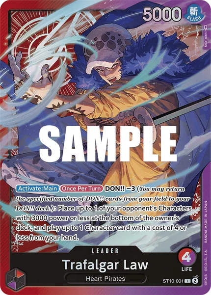 Trafalgar Law ST10-001 One Piece Card Game ST-10