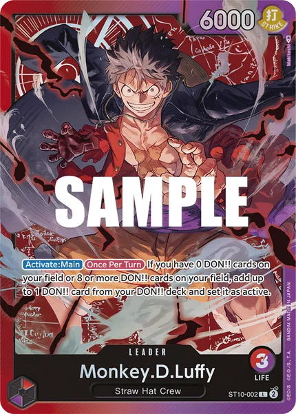 Monkey.D.Luffy ST10-002 One Piece Card Game ST-10