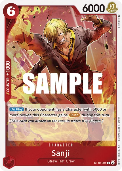 Sanji ST10-004 One Piece Card Game ST-10