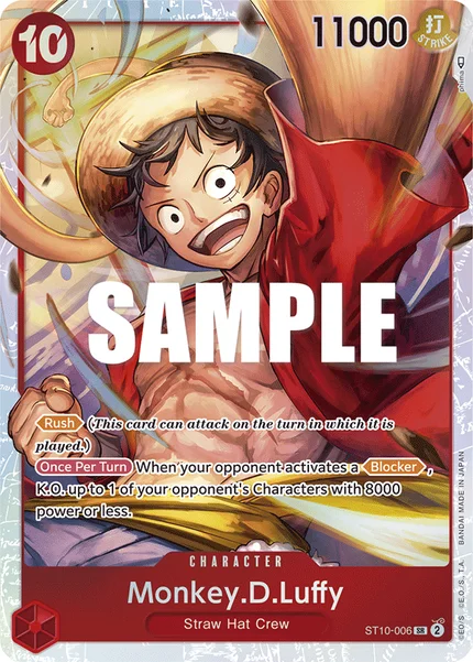Monkey.D.Luffy ST10-006 One Piece Card Game ST-10