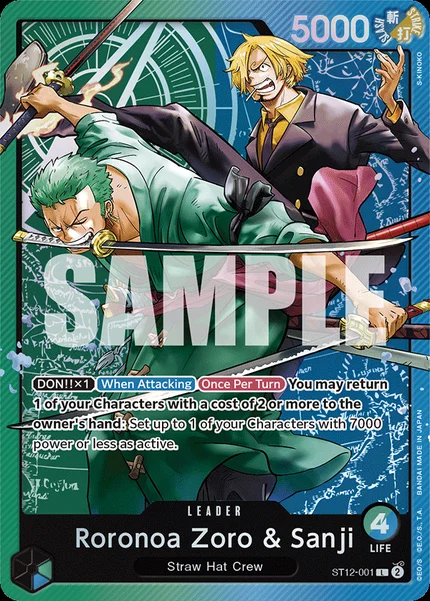 Roronoa Zoro & Sanji ST12-001 One Piece Card Game ST-12