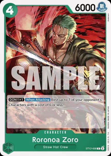Roronoa Zoro ST12-008 One Piece Card Game ST-12