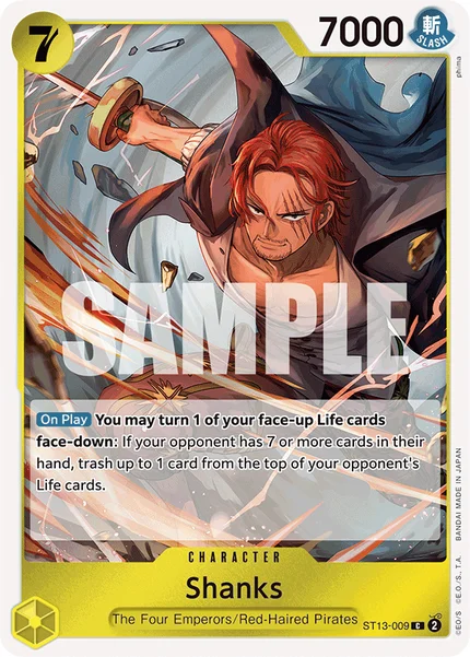Shanks ST13-009 One Piece Card Game ST-13