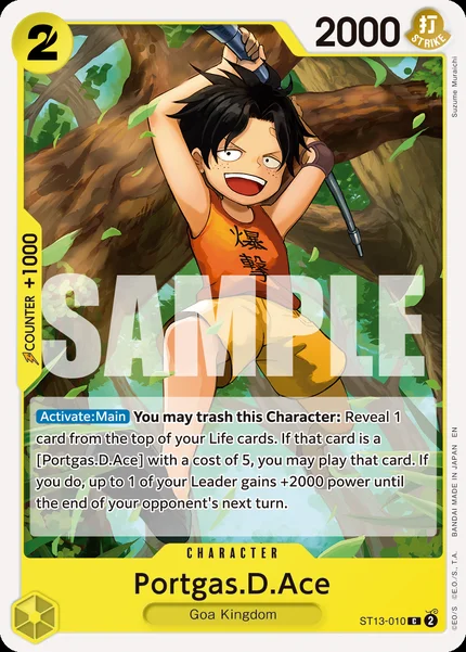 Portgas.D.Ace ST13-010_r1 One Piece Card Game PRB-02
