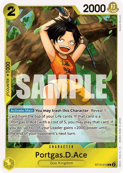 Portgas.D.Ace ST13-010 One Piece Card Game ST-13