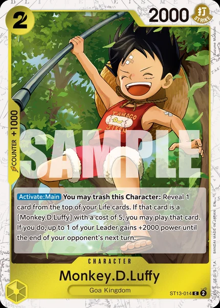 Monkey.D.Luffy ST13-014_p2 One Piece Card Game PRB-02