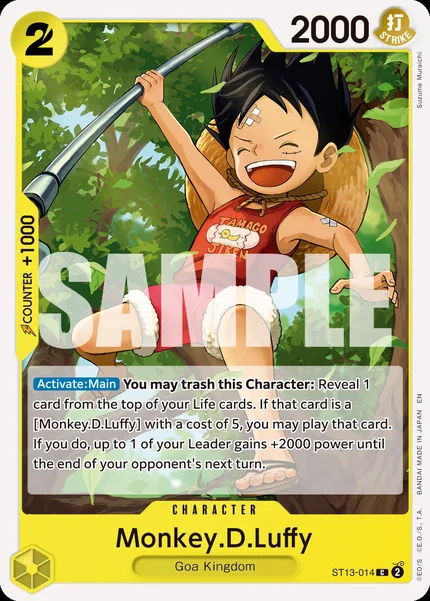 Monkey.D.Luffy ST13-014_r1 One Piece Card Game PRB-02