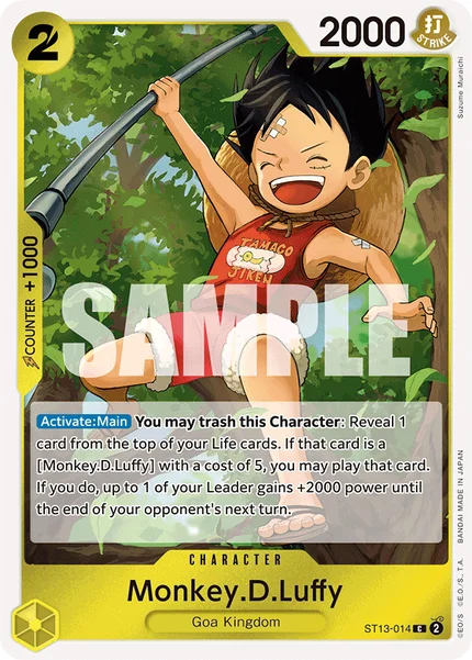 Monkey.D.Luffy ST13-014 One Piece Card Game ST-13