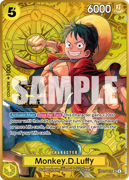 Monkey.D.Luffy ST13-015_p2 One Piece Card Game Promo