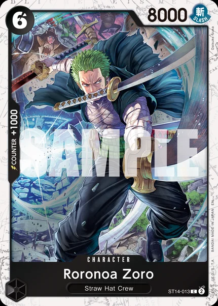 Roronoa Zoro ST14-013_p1 One Piece Card Game PRB-02