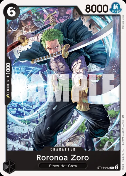 Roronoa Zoro ST14-013_r1 One Piece Card Game PRB-02