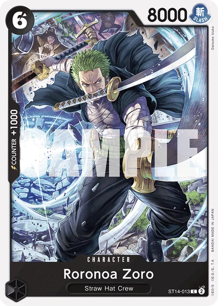 Roronoa Zoro ST14-013 One Piece Card Game ST-14
