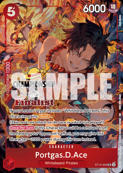 Portgas.D.Ace ST15-005_p2 One Piece Card Game Promo