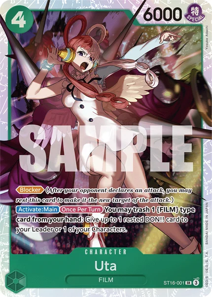 Uta ST16-001 One Piece Card Game ST-16