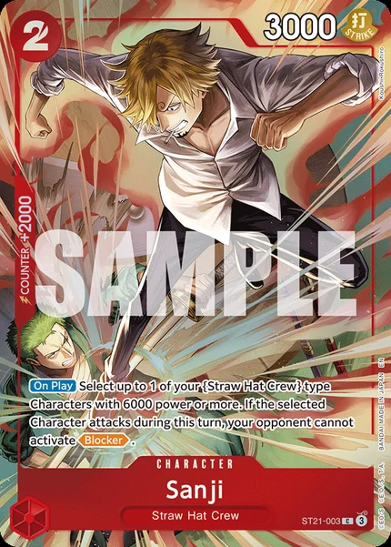 Sanji ST21-003_p3 One Piece Card Game Promo