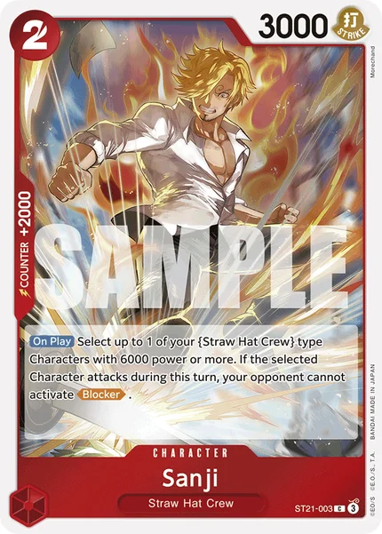 Sanji ST21-003 One Piece Card Game ST-21