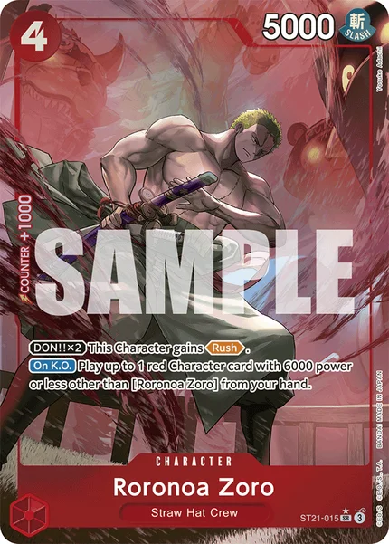 Roronoa Zoro ST21-015_p1 One Piece Card Game ST-21