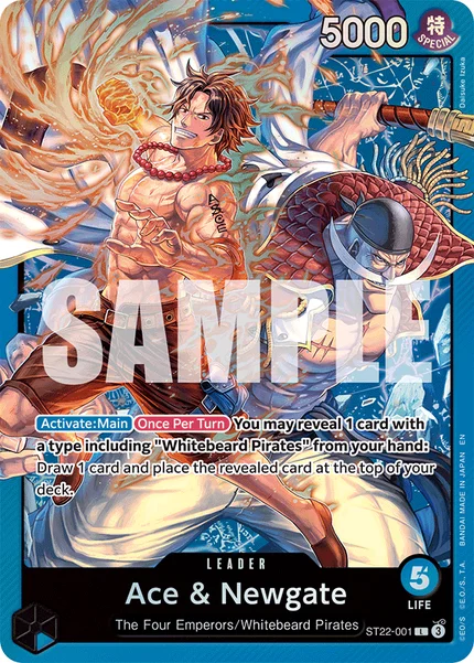 Ace & Newgate ST22-001 One Piece Card Game ST-22
