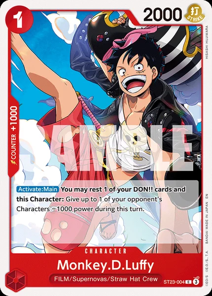 Monkey.D.Luffy ST23-004_r1 One Piece Card Game ST-31