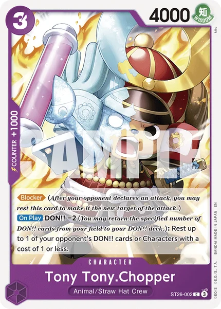 Tony Tony.Chopper ST26-002 One Piece Card Game ST-26