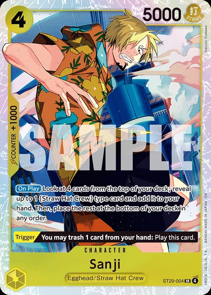 Sanji ST29-004 One Piece Card Game ST-29