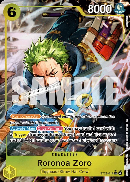 Roronoa Zoro ST29-014_p1 One Piece Card Game ST-29