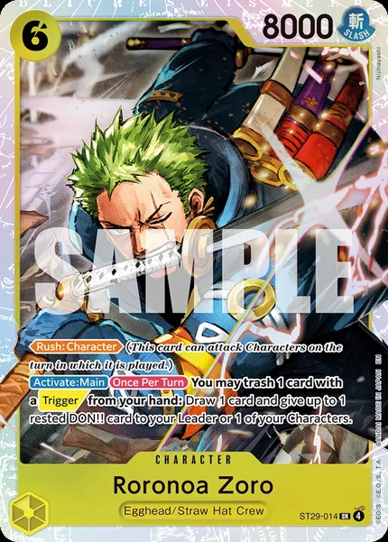 Roronoa Zoro ST29-014 One Piece Card Game ST-29