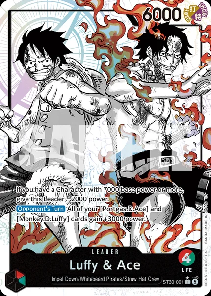 Luffy & Ace ST30-001_p1 One Piece Card Game ST-30