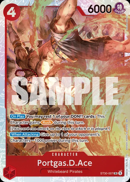 Portgas.D.Ace ST30-007 One Piece Card Game ST-30