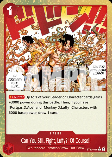 Can You Still Fight, Luffy?! Of Course!! ST30-016_p1 One Piece Card Game ST-30